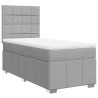 Sommier à lattes de lit et matelas Gris clair 90x190 cm Tissu 