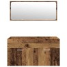 Ensemble de meubles salle de bain 4 pcs bois d'ingénierie 