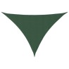 Voile parasol tissu oxford triangulaire 4x4x5,8 m vert foncé 