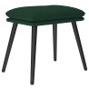 Repose-pied Vert foncé 45x29,5x35 cm Tissu 