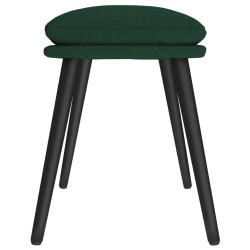 Repose-pied Vert foncé 45x29,5x35 cm Tissu 