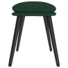 Repose-pied Vert foncé 45x29,5x35 cm Tissu 