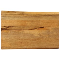 Dessus de table 50x40x2,5 cm bord vivant bois massif manguier 