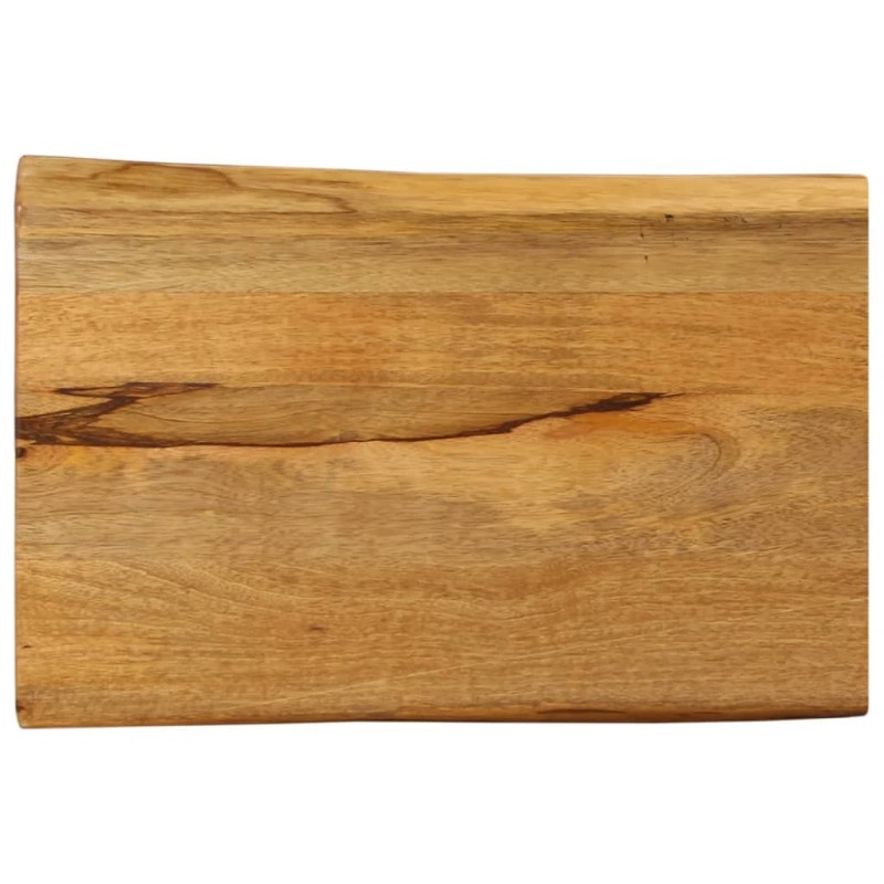 Dessus de table 50x40x2,5 cm bord vivant bois massif manguier 