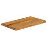 Dessus de table 50x40x2,5 cm bord vivant bois massif manguier 