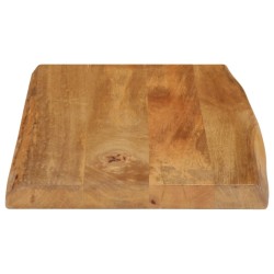 Dessus de table 50x40x2,5 cm bord vivant bois massif manguier 