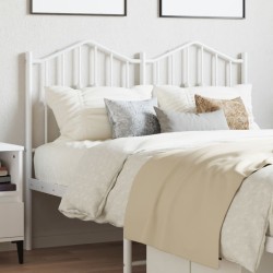 Tête de lit métal blanc 120 cm 