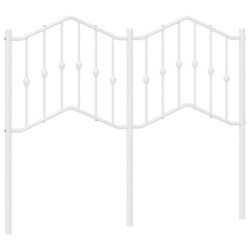 Tête de lit métal blanc 120 cm 