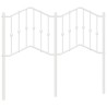 Tête de lit métal blanc 120 cm 