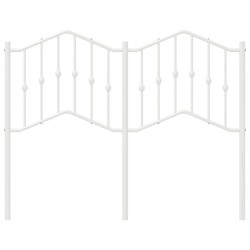 Tête de lit métal blanc 120 cm 