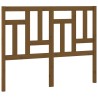 Tête de lit Marron miel 125,5x4x100 cm Bois massif de pin 