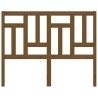 Tête de lit Marron miel 125,5x4x100 cm Bois massif de pin 