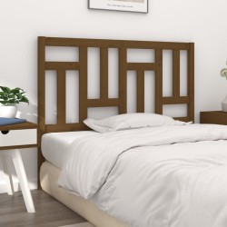 Tête de lit Marron miel 125,5x4x100 cm Bois massif de pin 
