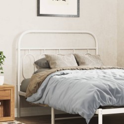 Tête de lit métal blanc 100 cm 