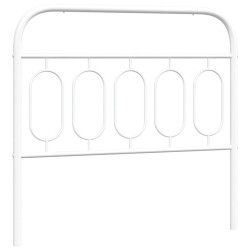 Tête de lit métal blanc 100 cm 
