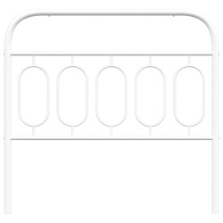 Tête de lit métal blanc 100 cm 