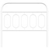 Tête de lit métal blanc 100 cm 