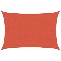 Voile d'ombrage 160 g/m² Terre cuite 3x4 m PEHD 
