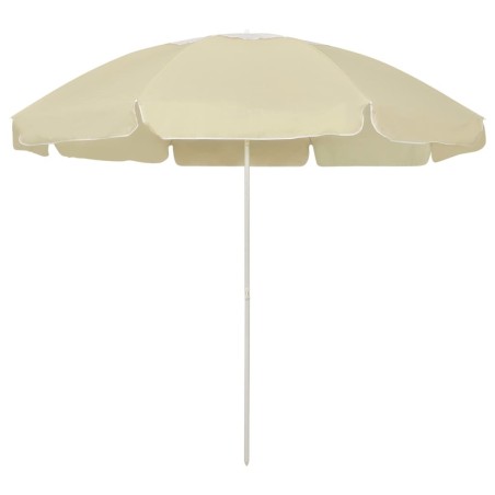 Parasol de plage jaune sable 240 cm 