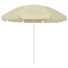 Parasol de plage jaune sable 240 cm 