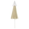 Parasol de plage jaune sable 240 cm 