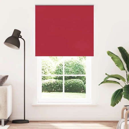 Store enrouleur occultant rouge largeur du tissu 121,6 cm 