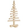 Arbre de Noël en bois pour décoration 60 cm bois massif de pin 