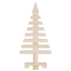 Arbre de Noël en bois pour décoration 60 cm bois massif de pin 