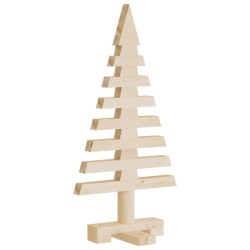Arbre de Noël en bois pour décoration 60 cm bois massif de pin 
