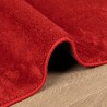 Tapis OVIEDO à poils courts rouge 80x200 cm 