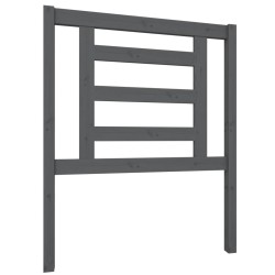 Tête de lit Gris 81x4x100 cm Bois massif de pin 