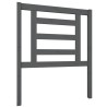 Tête de lit Gris 81x4x100 cm Bois massif de pin 