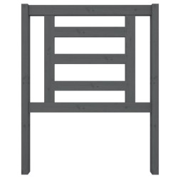 Tête de lit Gris 81x4x100 cm Bois massif de pin 