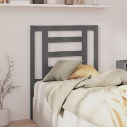 Tête de lit Gris 81x4x100 cm Bois massif de pin 