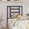 Tête de lit Gris 81x4x100 cm Bois massif de pin 