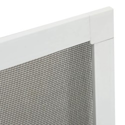 Moustiquaire pour fenêtres Blanc 100x120 cm 