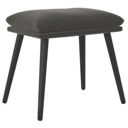 Repose-pied Gris foncé 45x29,5x35 cm Velours 