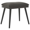 Repose-pied Gris foncé 45x29,5x35 cm Velours 