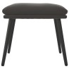 Repose-pied Gris foncé 45x29,5x35 cm Velours 