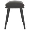 Repose-pied Gris foncé 45x29,5x35 cm Velours 