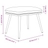 Repose-pied Gris foncé 45x29,5x35 cm Velours 