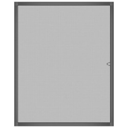 Moustiquaire pour fenêtres Anthracite 100x120 cm 