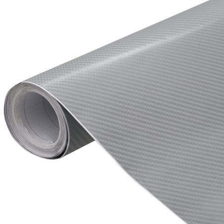 Films 4D de voiture 2 pcs Argenté 100x150 cm 