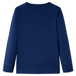 T-shirt enfants à manches longues bleu marine 140 