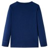 T-shirt enfants à manches longues bleu marine 140 