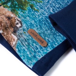 T-shirt enfants à manches longues bleu marine 140 