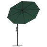 Tissu de remplacement pour parasol déporté Vert 350 cm 