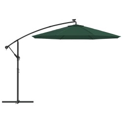 Tissu de remplacement pour parasol déporté Vert 350 cm 