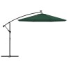 Tissu de remplacement pour parasol déporté Vert 350 cm 