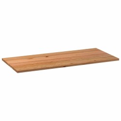 Dessus de table marron clair bois chêne massif rectangulaire 